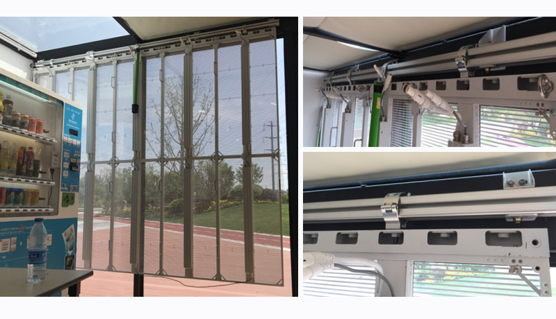 P7.81 Transparent LED Video LED display board Wall