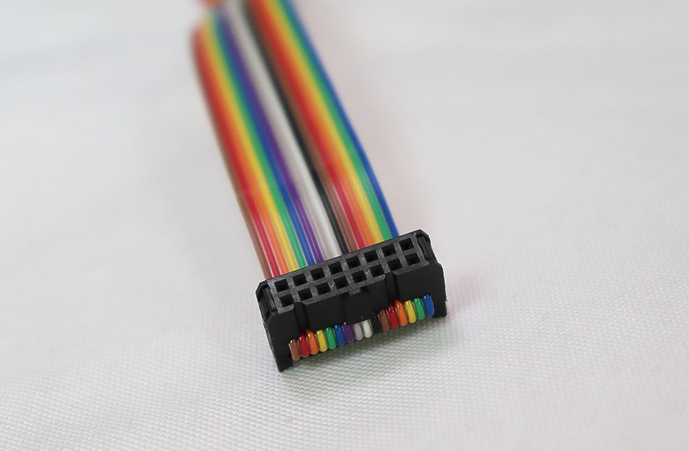 16PIN LED Screen Flat Ribbon Data Rainbow Color Signal Cable