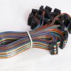 16PIN LED Screen Flat Ribbon Data Rainbow Color Singal Cable