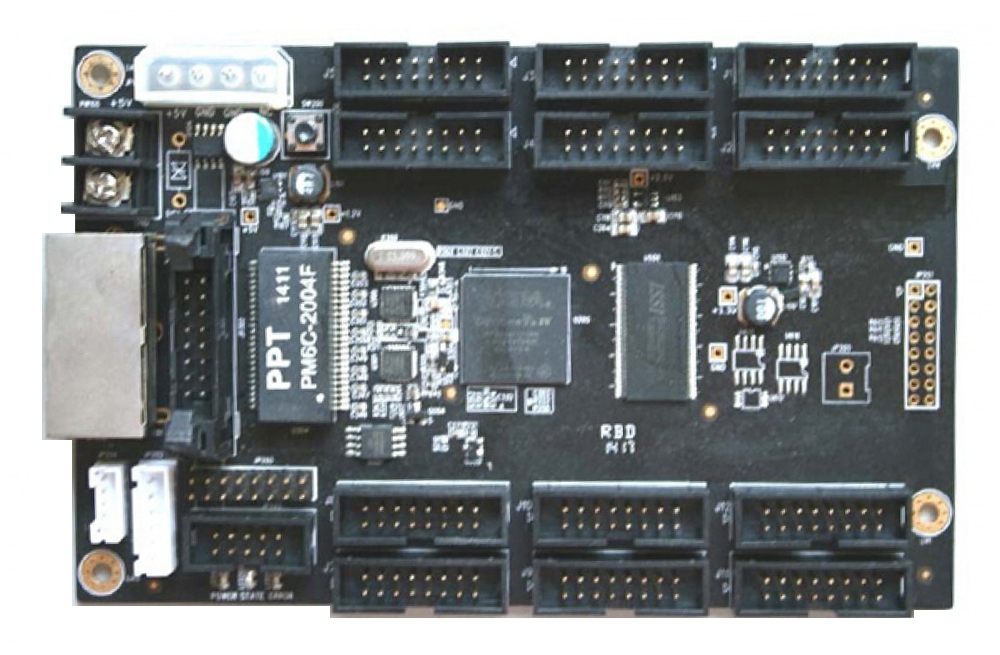 ZDEC V82RV08 Receiving Card with HUB75 Ports