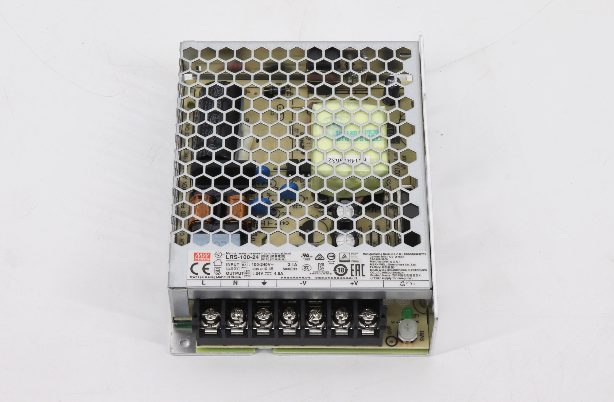 Meanwell LRS-100-24 Single Output Enclosed Power Supply