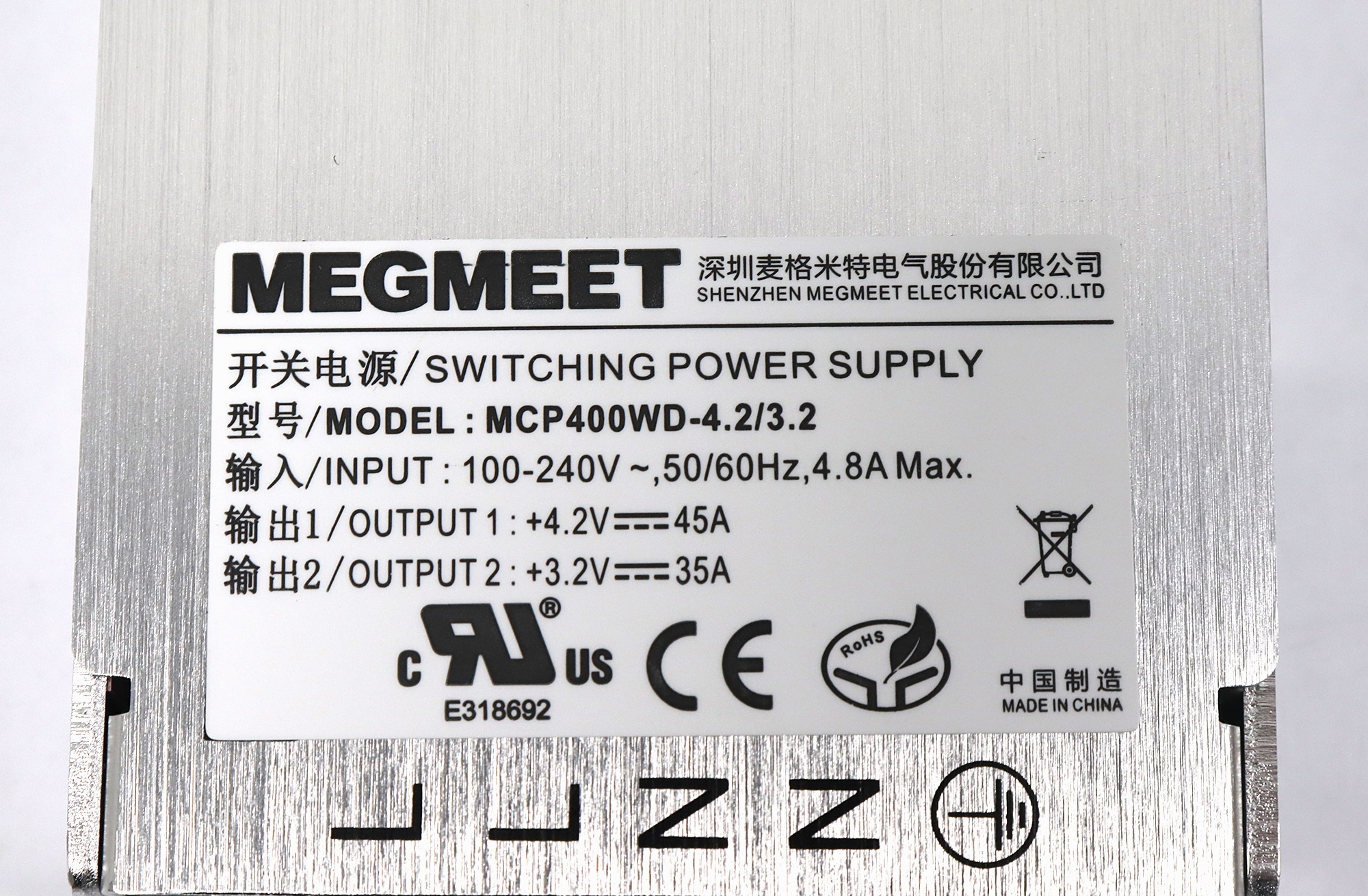 Megmeet MCP400WD-4.2/3.2 Switching Power Supply