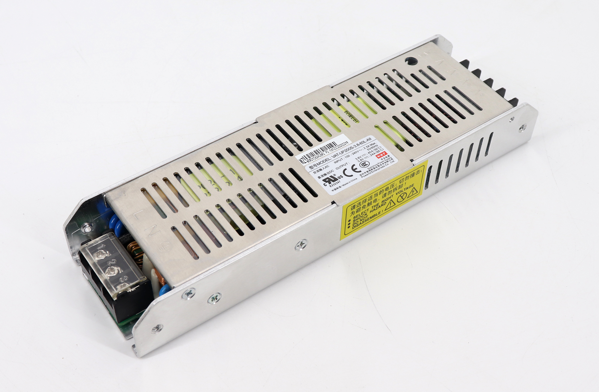 POWERLD VAT-UP200S-3.8-60L-AII Single Output Power Supply