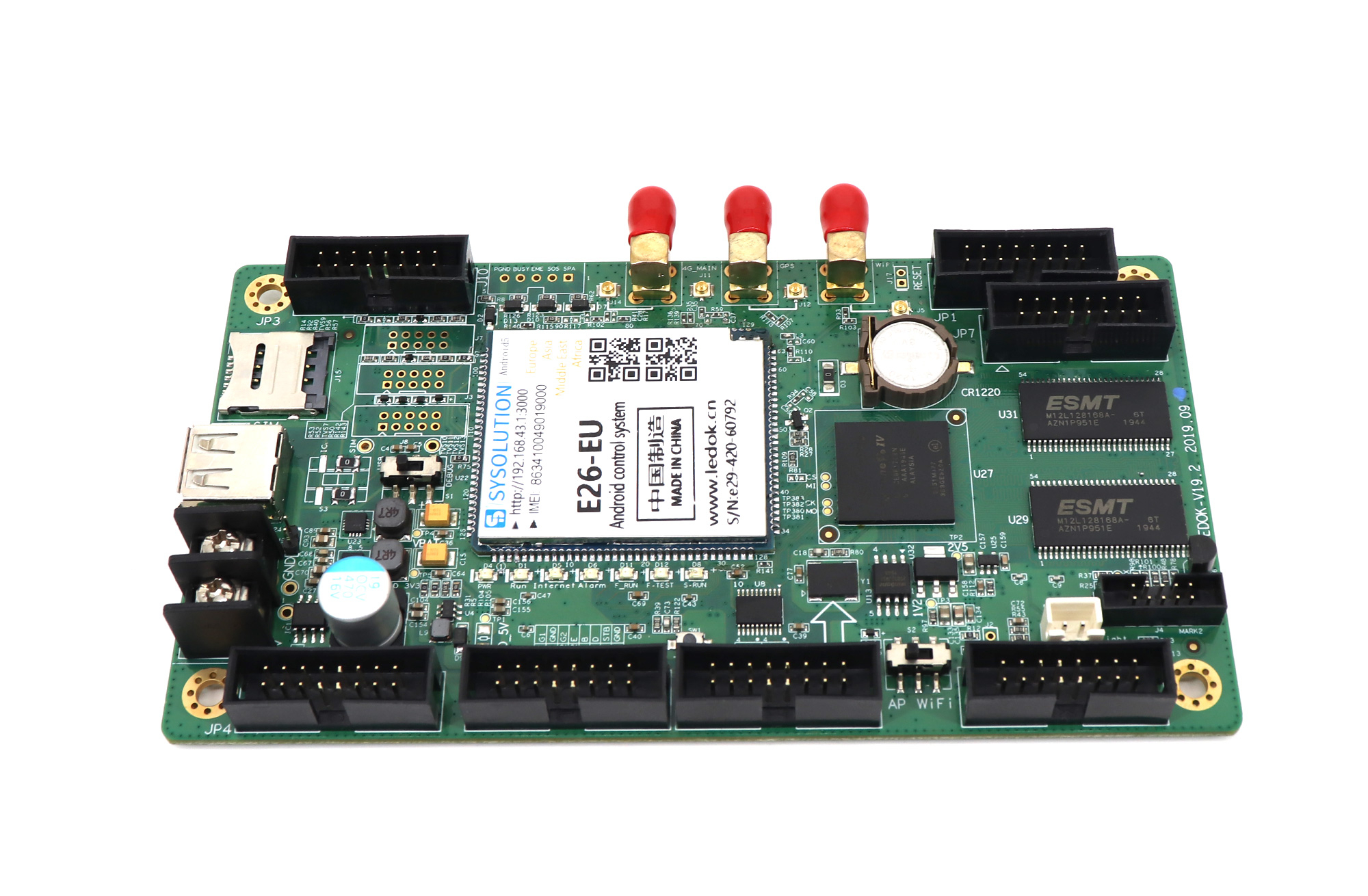 Xixun Sysolution E26 Special Control Card For Taxi Top Sign