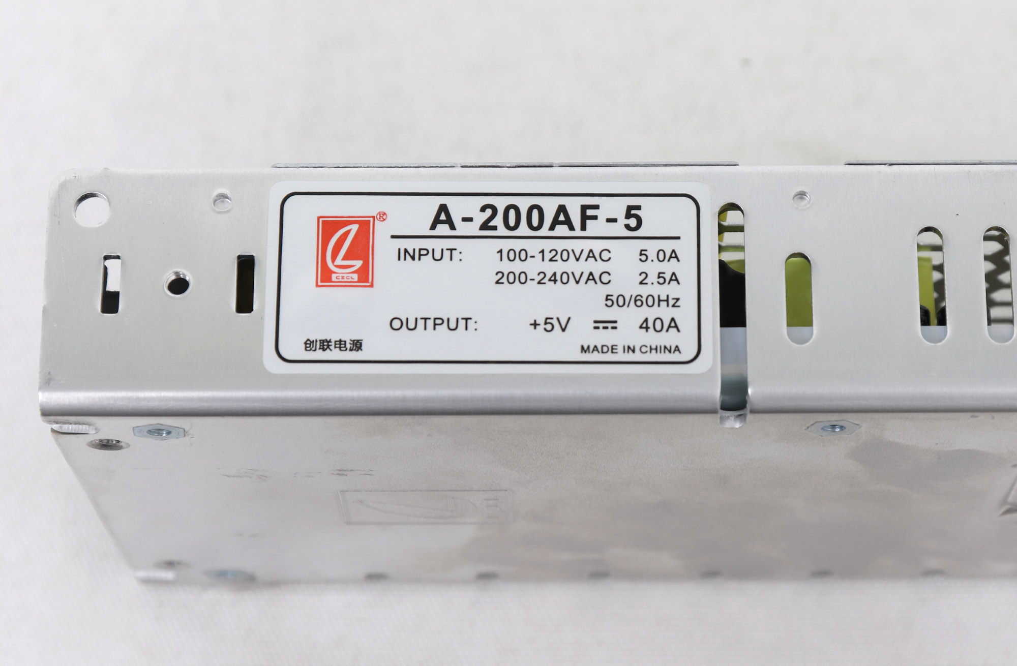 CZCL A-200AF-5 5V40A 200W Low Profile LED Power Supply