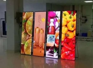 P3.076 Indoor Multi-functional Movable Advertising Poster LED Screen