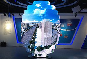 Indoor LED display module installed for business use