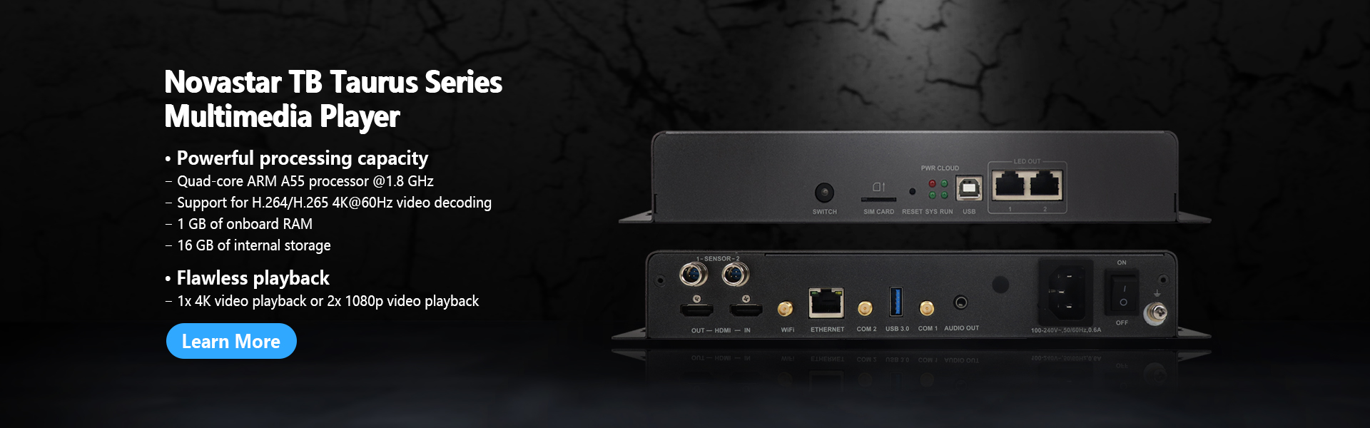 NovaStar Taurus series TB multimedia players for LED displays
