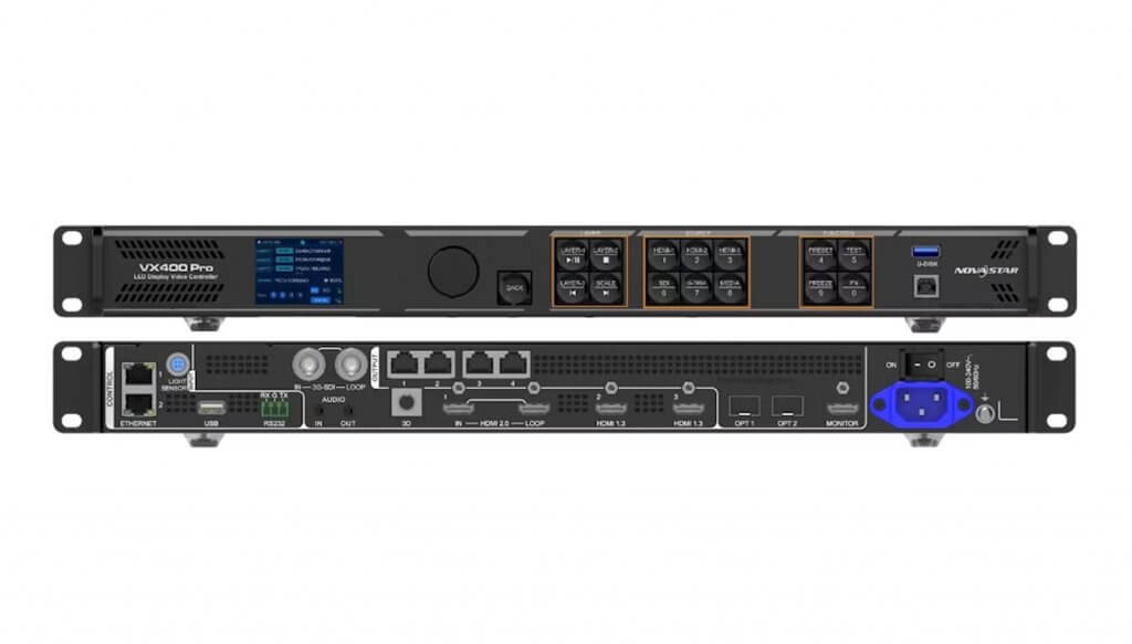 NovaStar VX400 Pro All-in-One LED Video Controller Frontpanel