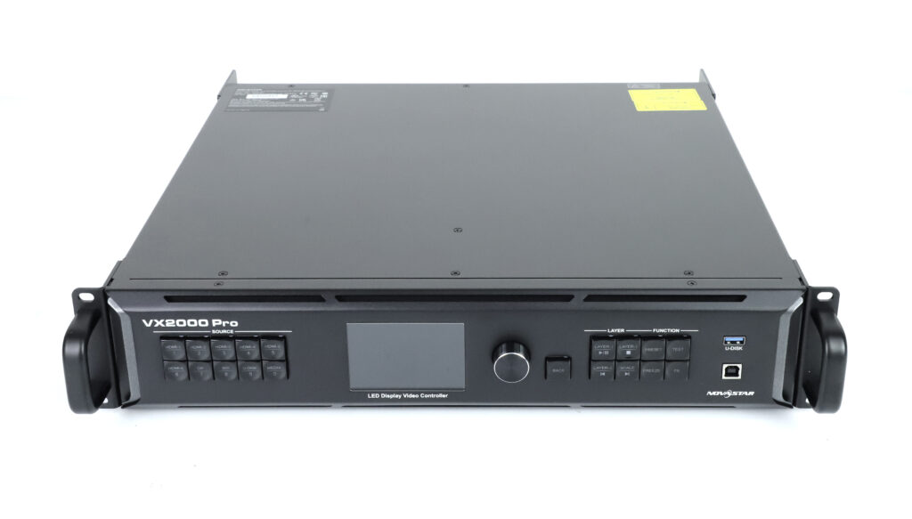NovaStar VX2000 Pro LED video controller angled front and top view