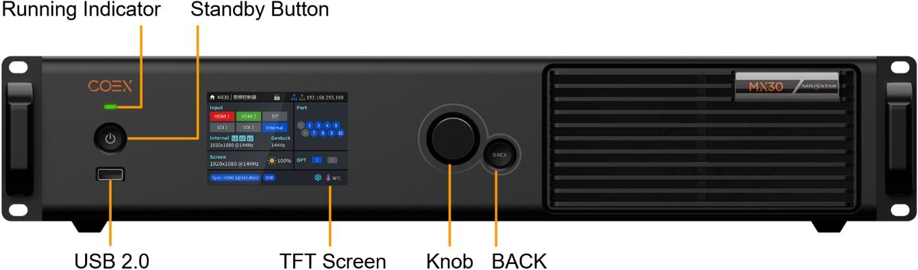 NovaStar MX30 LED display controller front panel